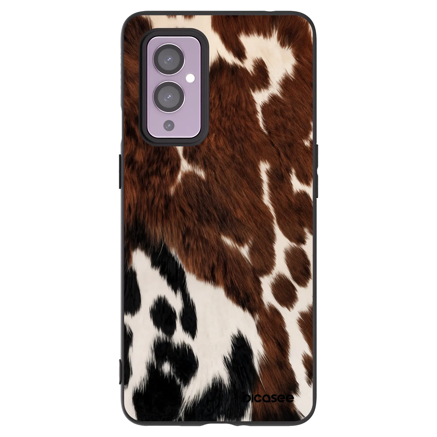 Picasee husă neagră din silicon pentru OnePlus 9 - Rust