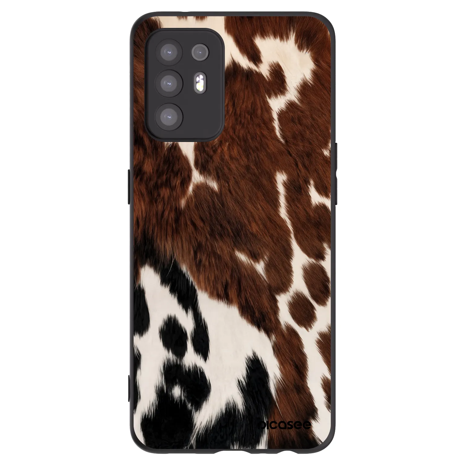 Picasee husă neagră din silicon pentru OPPO A94 5G - Rust