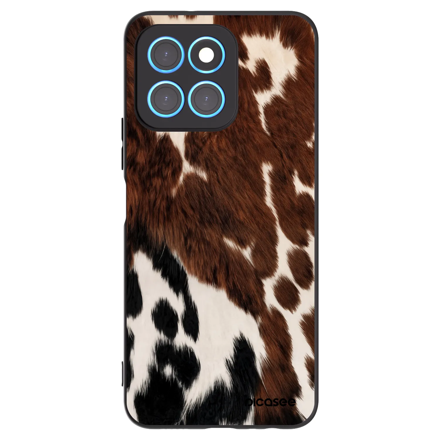 Picasee husă neagră din silicon pentru Honor X8 5G - Rust