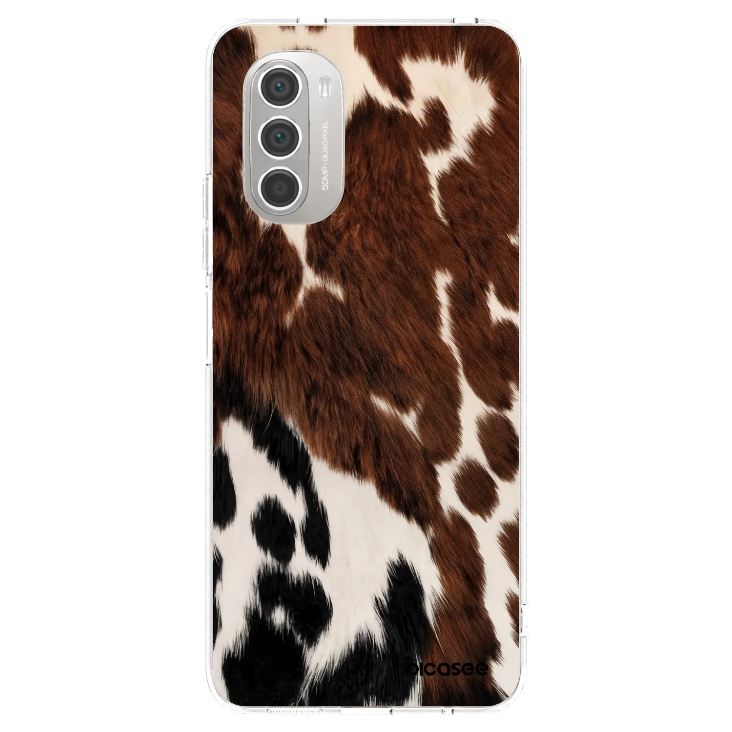Picasee husă transparentă din silicon pentru Motorola Moto G51 - Rust