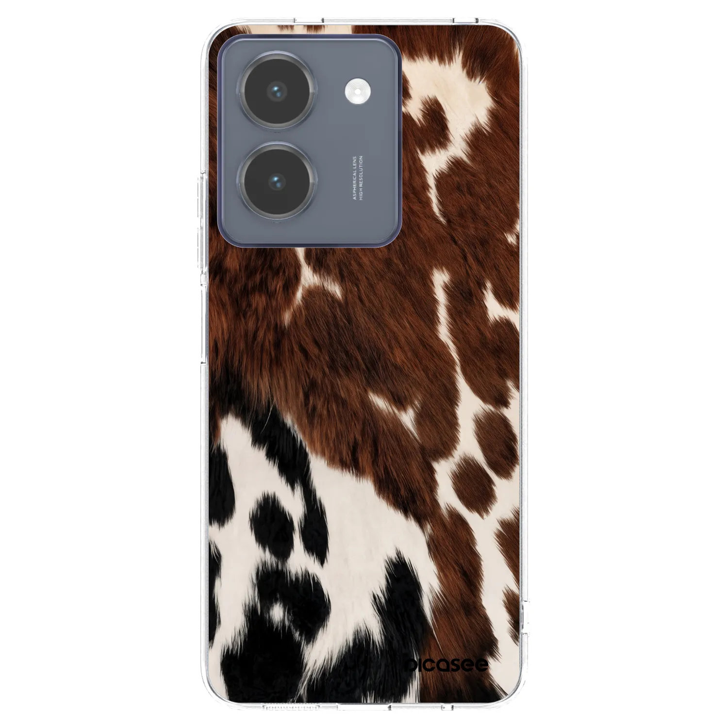 Picasee husă transparentă din silicon pentru Vivo Y36 4G - Rust