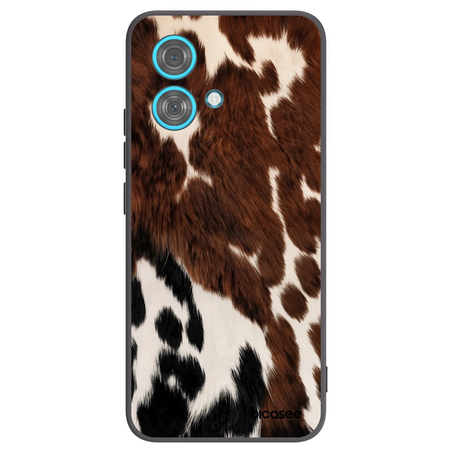 Picasee husă neagră din silicon pentru Motorola Edge 40 Neo - Rust