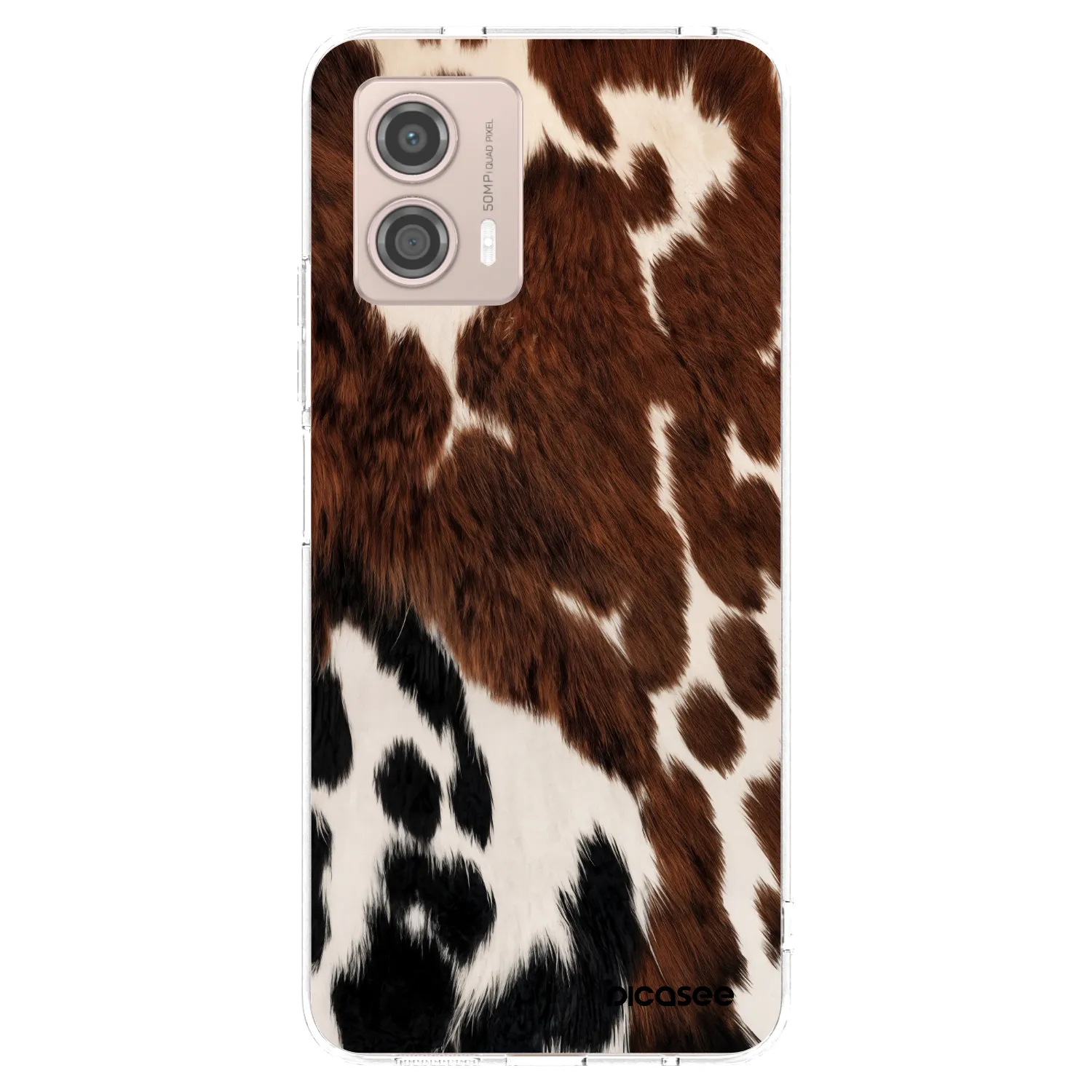 Picasee husă transparentă din silicon pentru Motorola Moto G53 5G - Rust