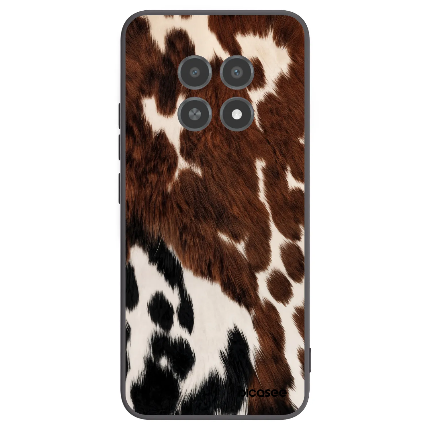 Picasee husă neagră din silicon pentru Realme 12X - Rust