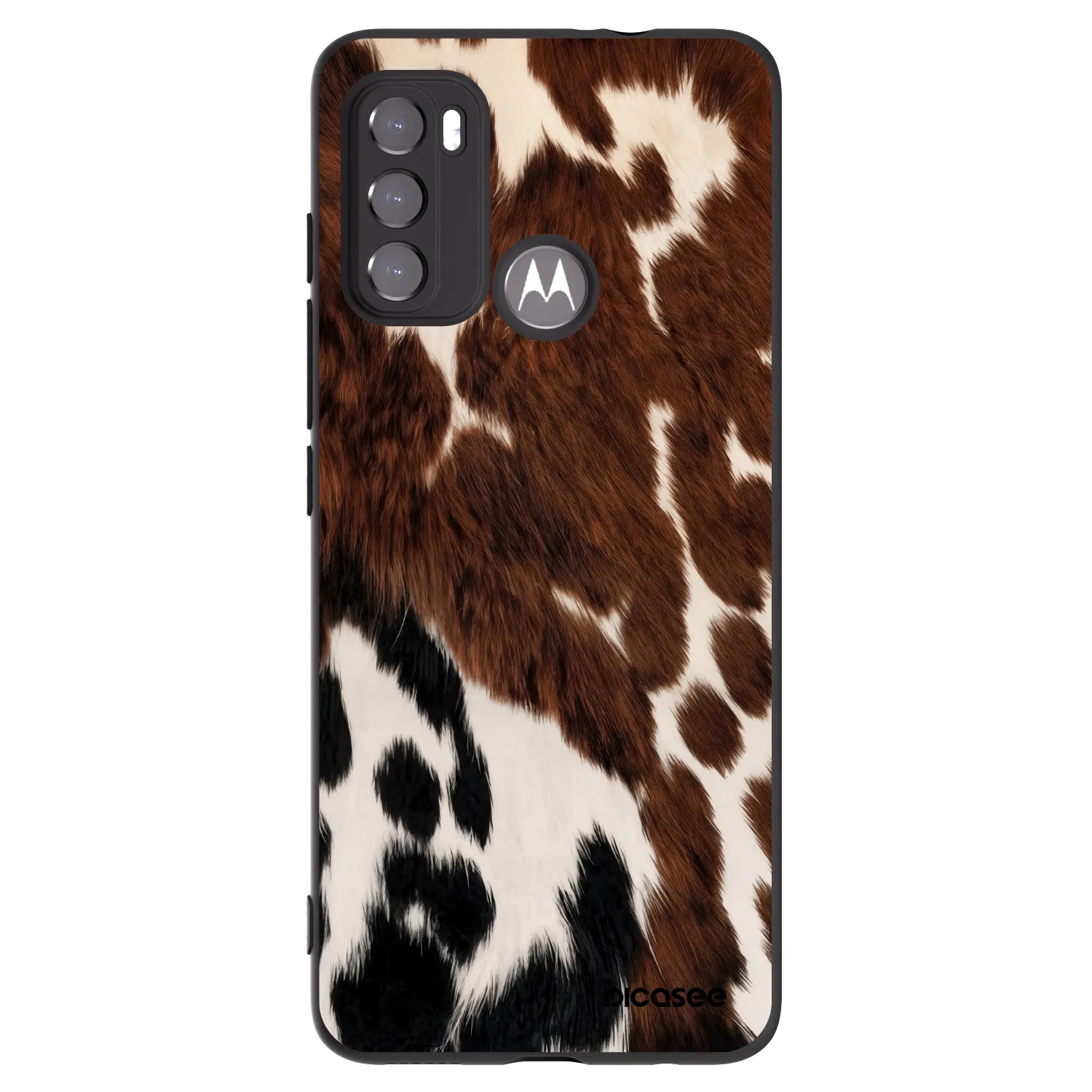 Picasee husă neagră din silicon pentru Motorola Edge 60 5G - Rust