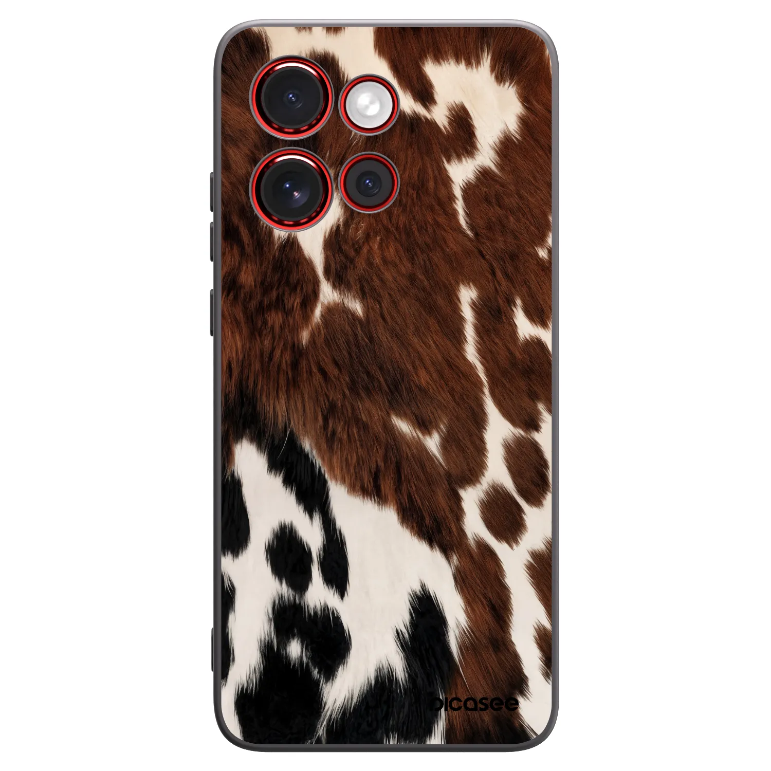 Picasee husă neagră din silicon pentru Motorola Edge 60 Neo 5G - Rust