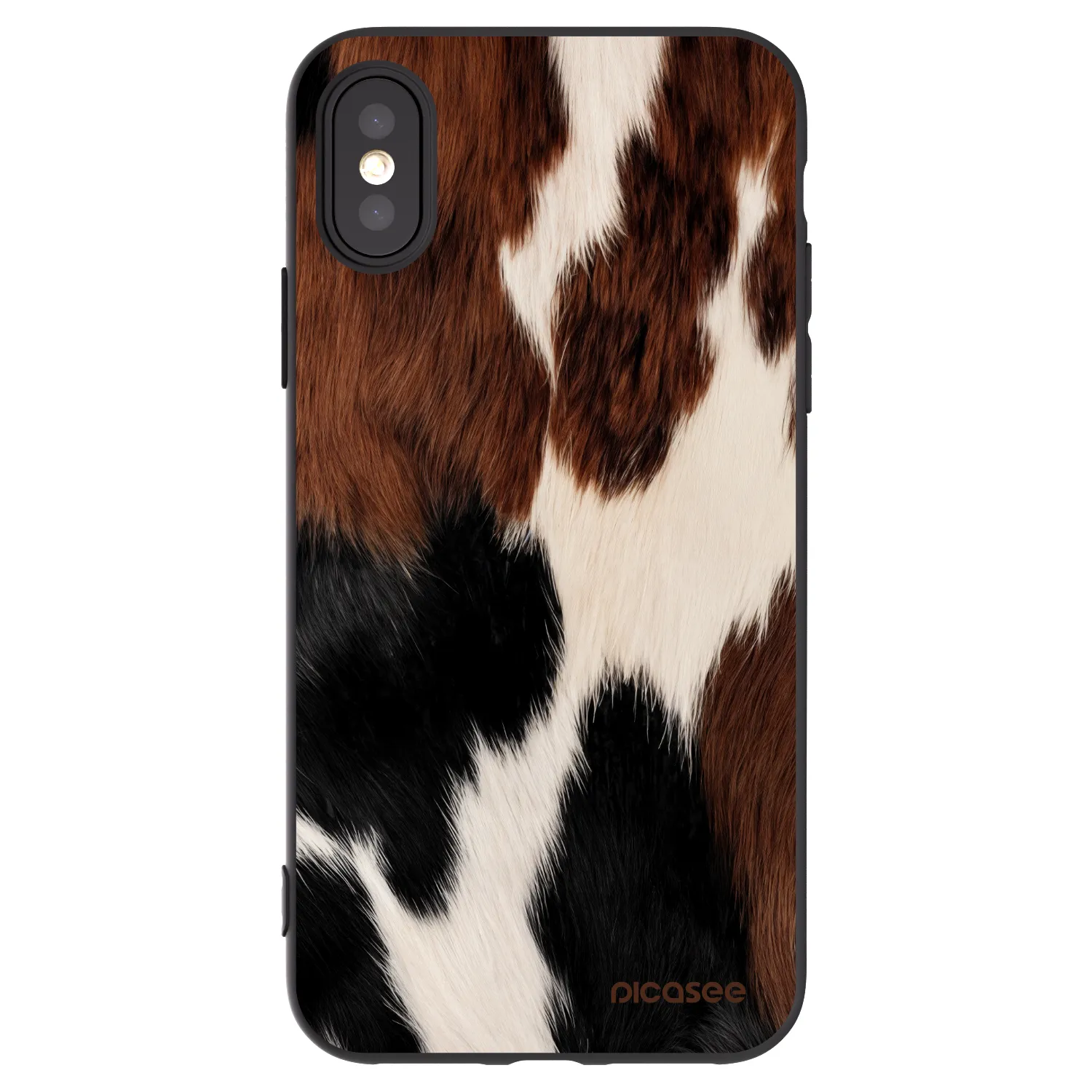 Picasee husă neagră din silicon pentru Apple iPhone X/XS - Rodeo