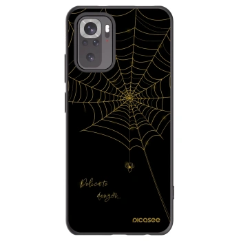Picasee husă neagră din silicon pentru Xiaomi Redmi Note 10 - Delicate danger