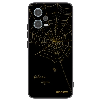 Picasee husă neagră din silicon pentru Xiaomi Redmi Note 12 5G - Delicate danger