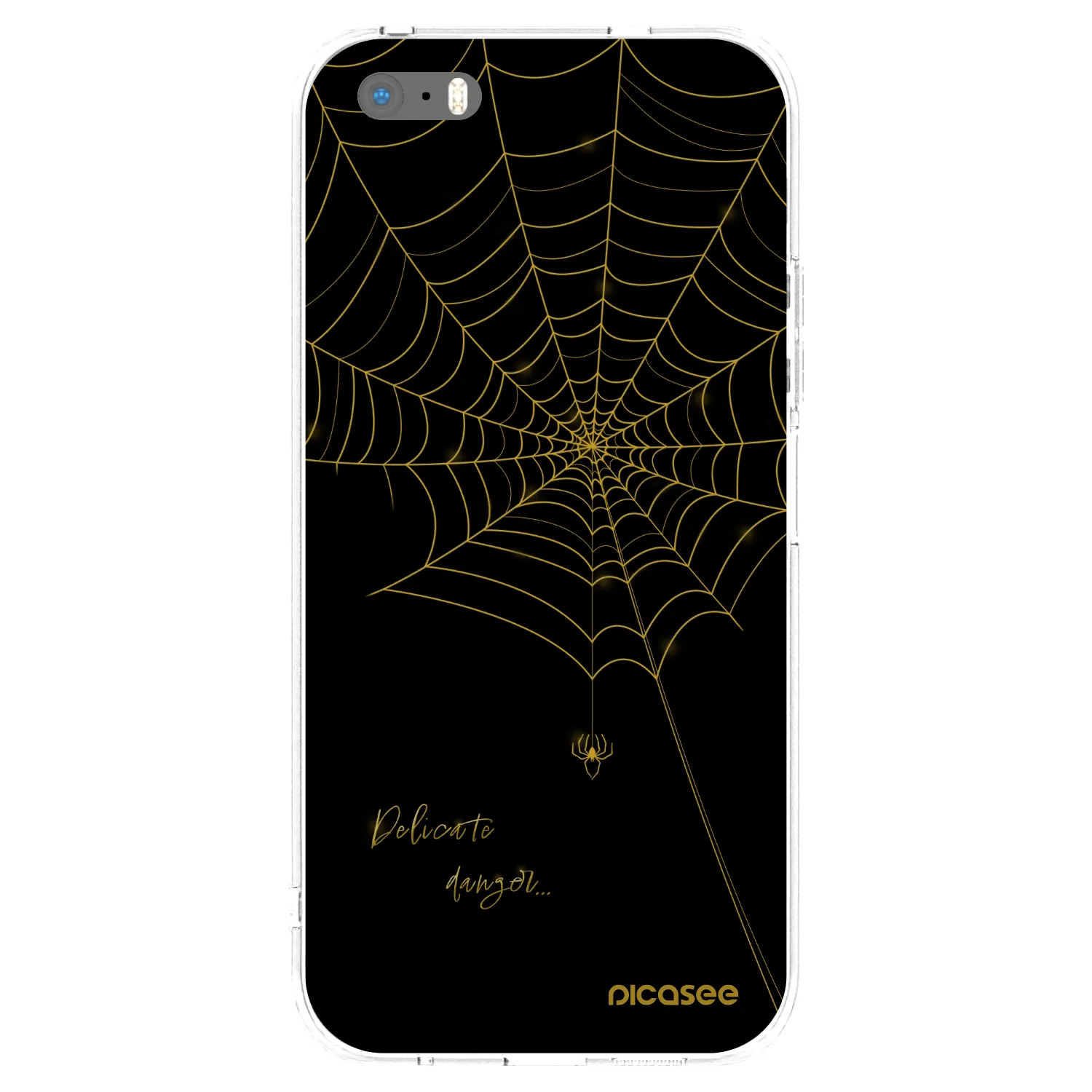 Picasee husă transparentă din silicon pentru Apple iPhone 5/5S/SE - Delicate danger