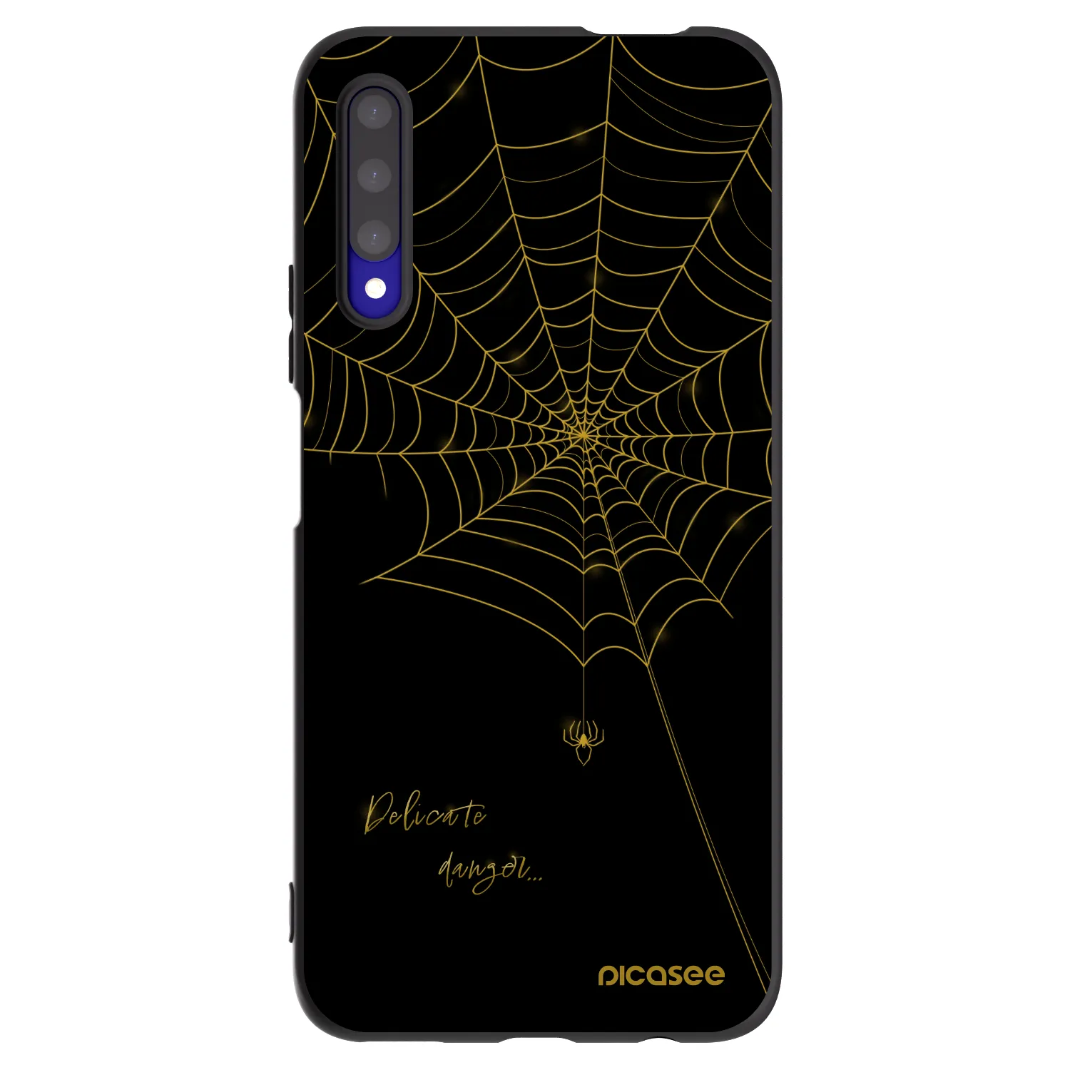 Picasee husă neagră din silicon pentru Honor 9X Pro - Delicate danger