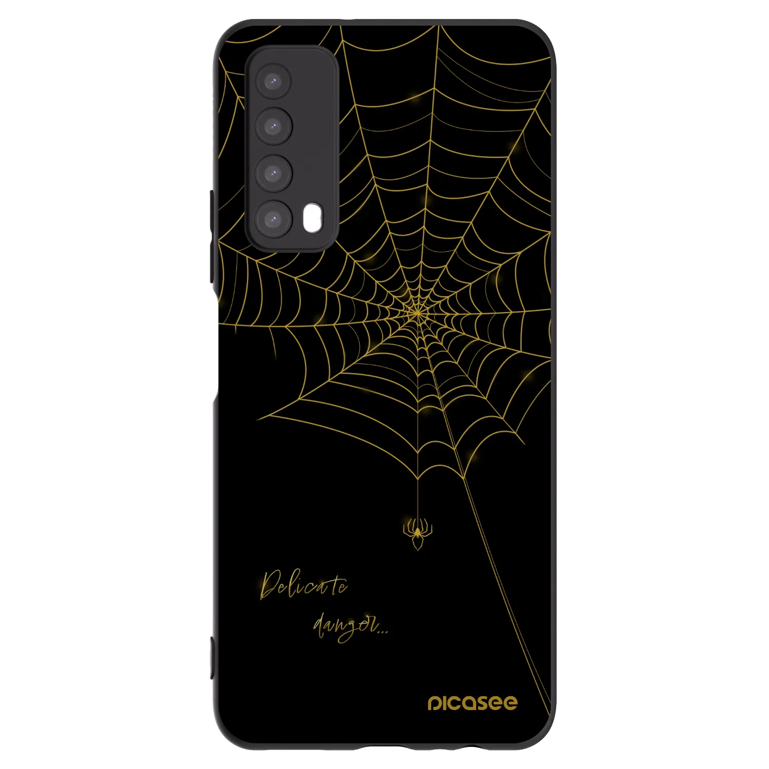 Picasee husă neagră din silicon pentru Huawei P Smart 2021 - Delicate danger