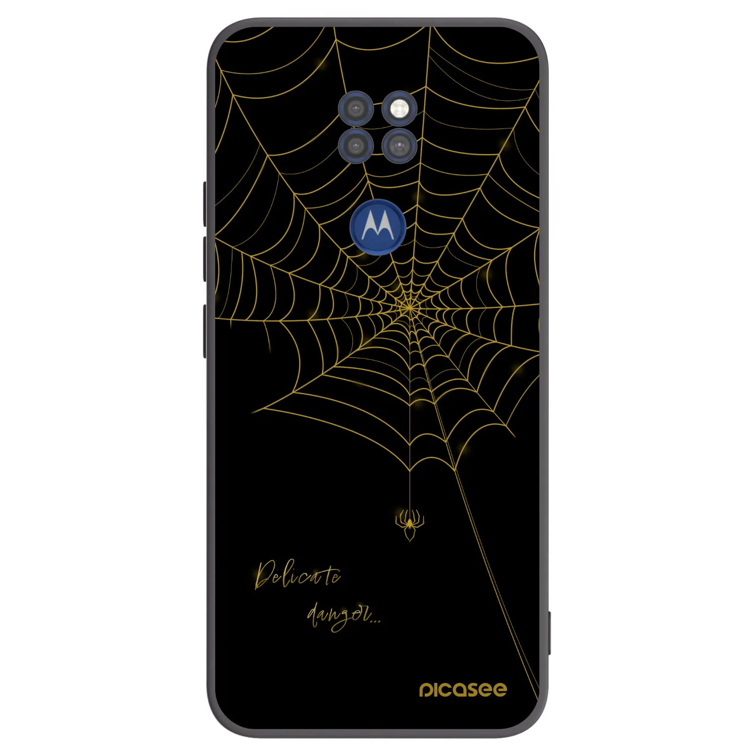 Picasee husă neagră din silicon pentru Motorola Moto G9 Play - Delicate danger