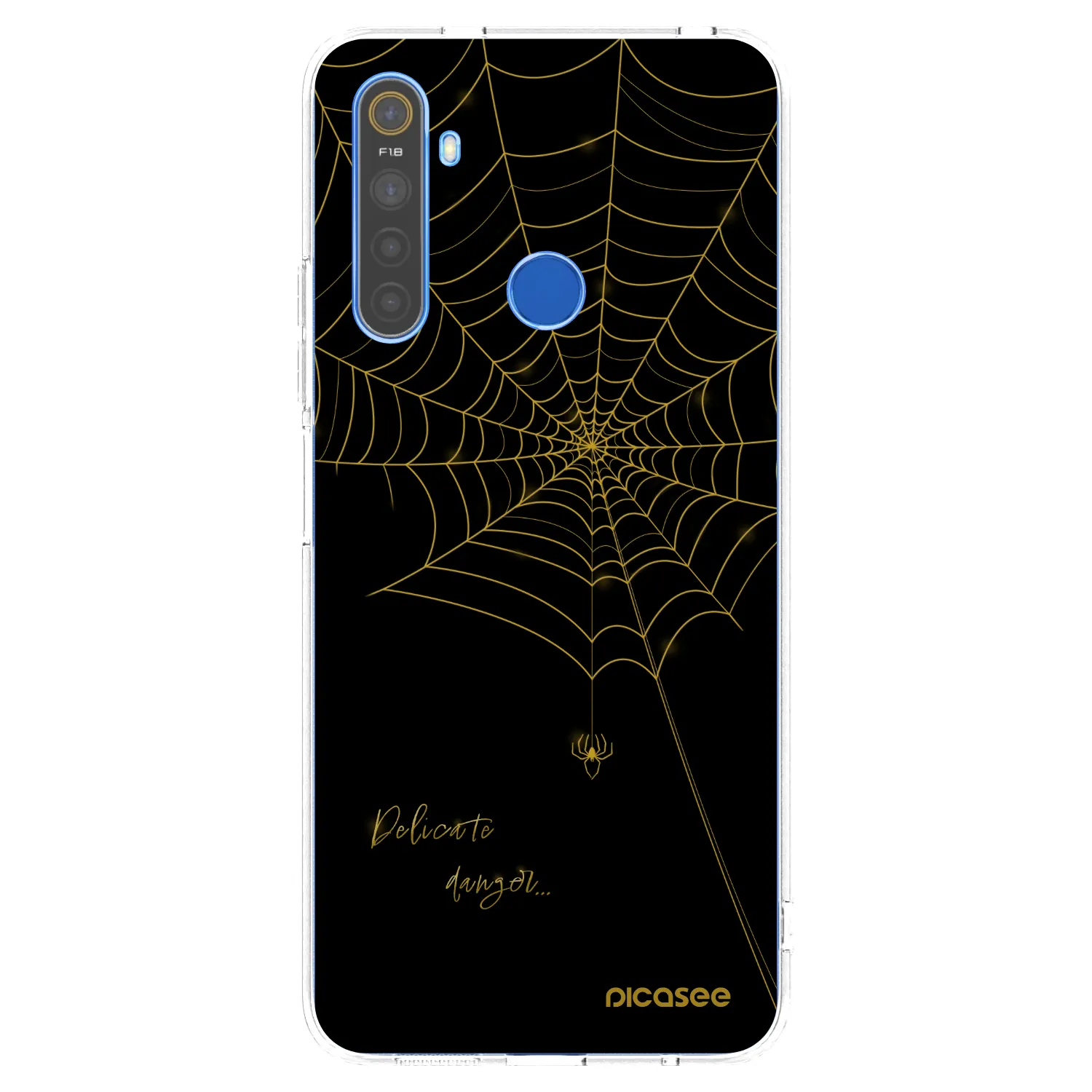 Picasee husă transparentă din silicon pentru Realme 5 - Delicate danger