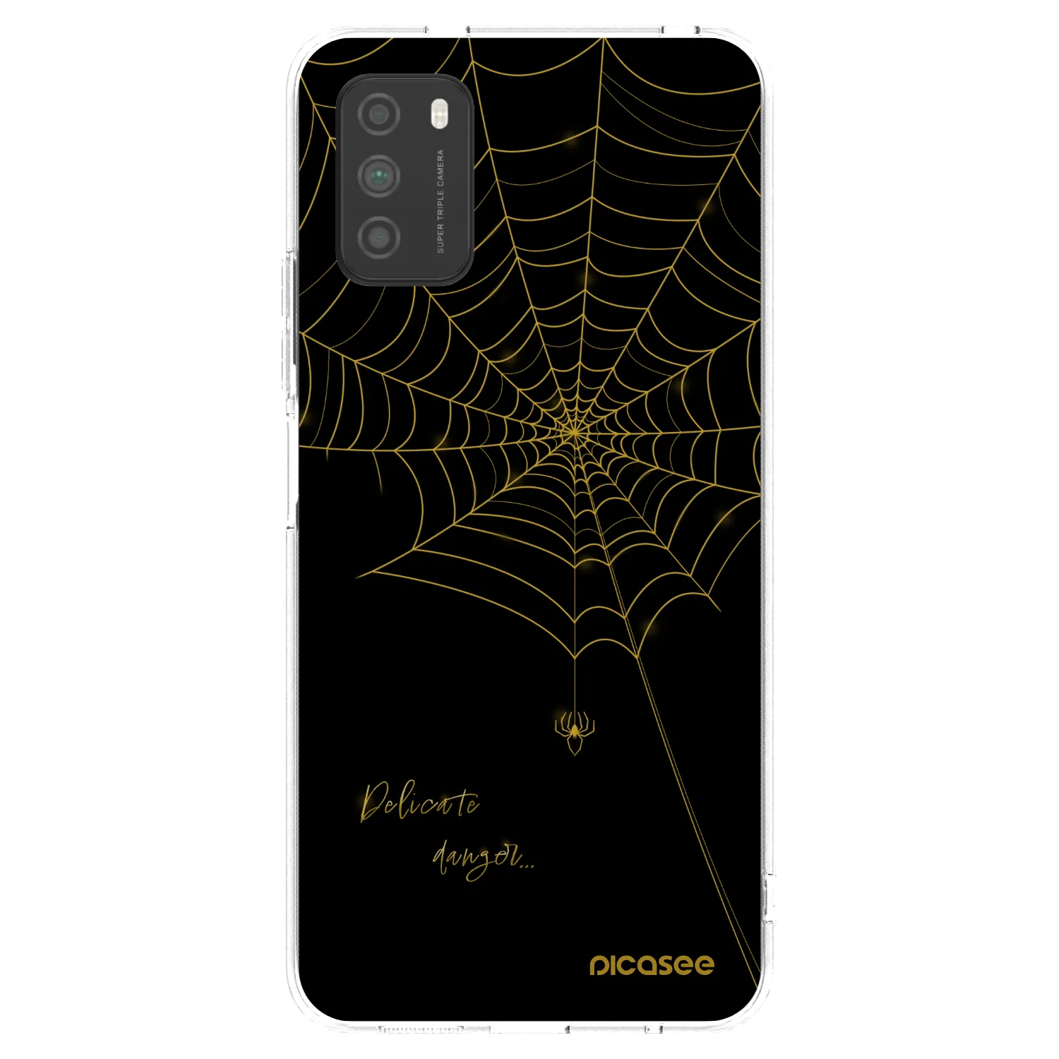 Picasee husă transparentă din silicon pentru Xiaomi Poco M3 - Delicate danger