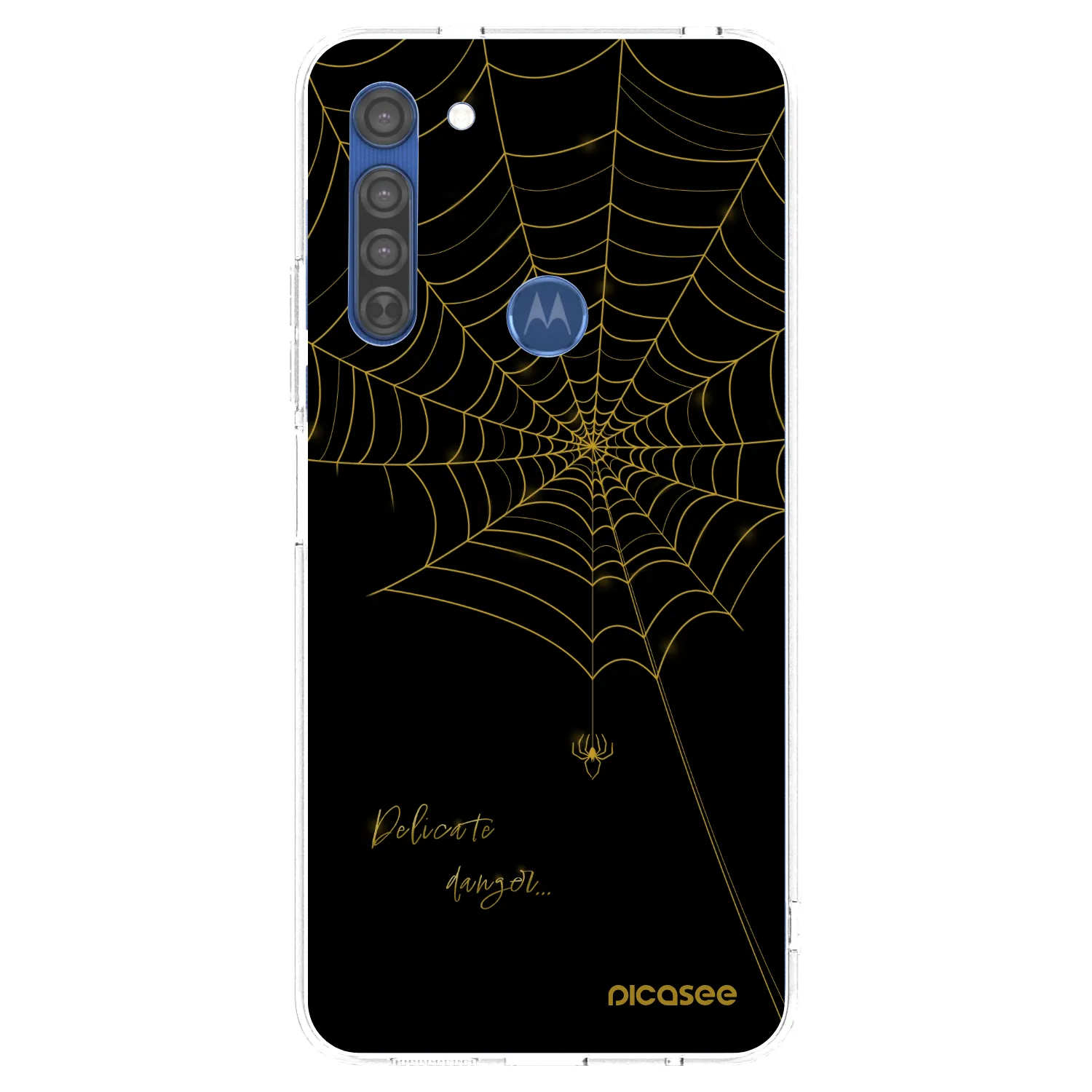 Picasee husă transparentă din silicon pentru Motorola Moto G8 - Delicate danger
