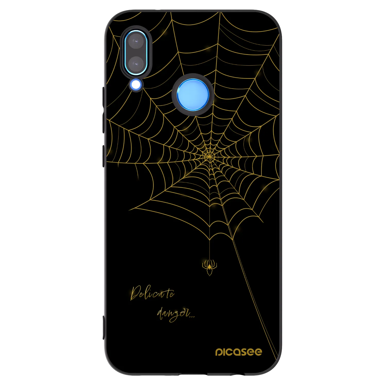 Picasee husă neagră din silicon pentru Huawei P20 Lite - Delicate danger