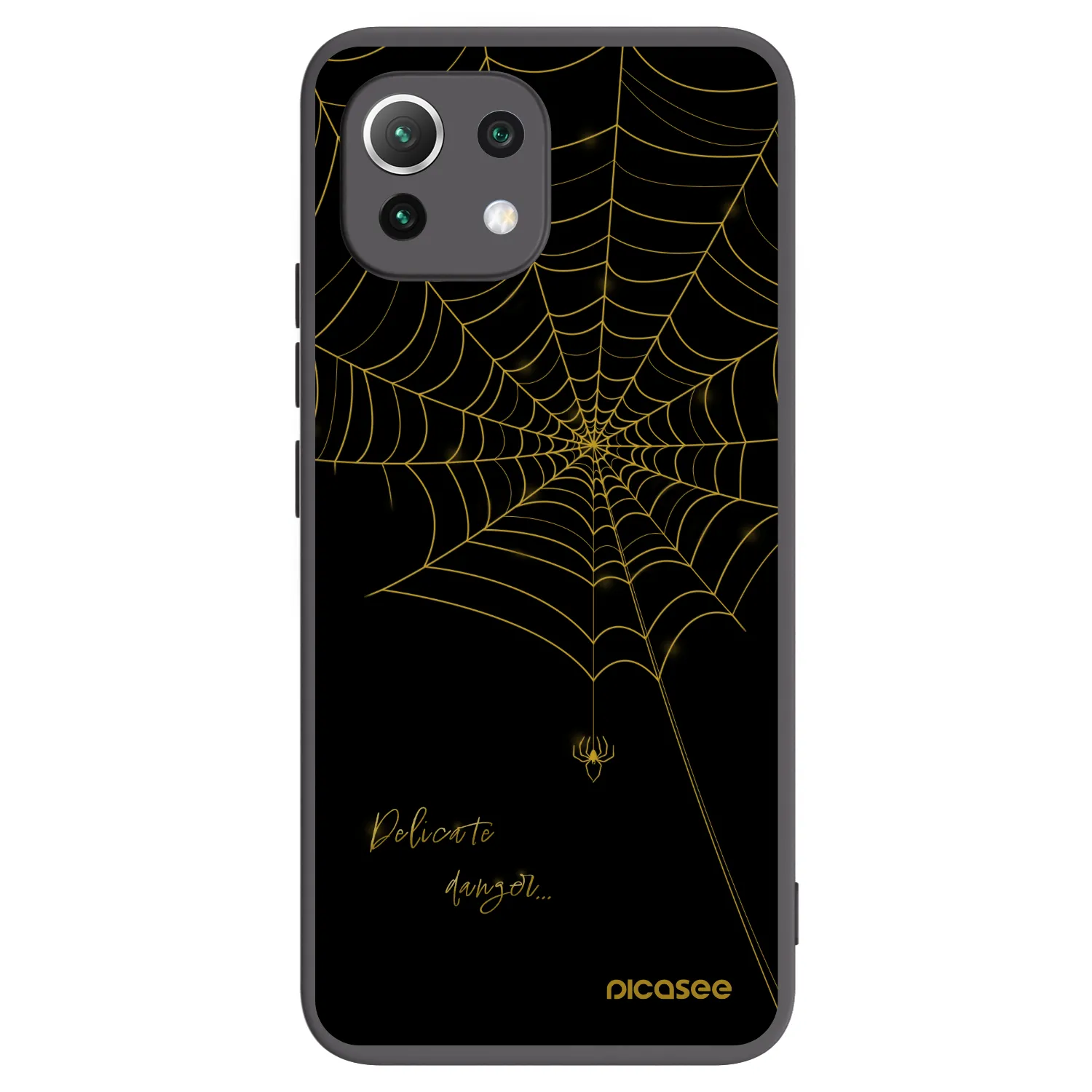 Picasee husă neagră din silicon pentru Xiaomi Mi 11 Lite - Delicate danger