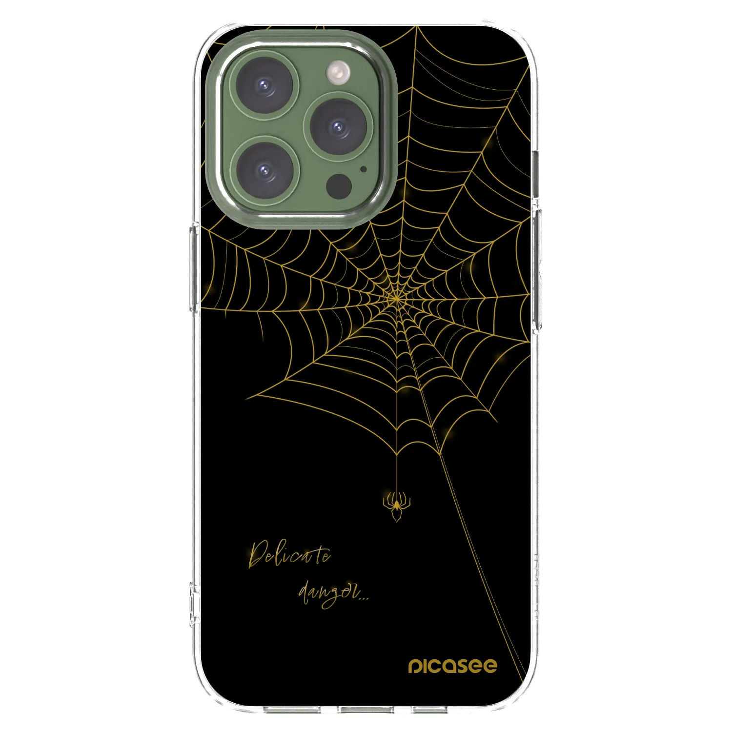 Picasee husă transparentă din silicon pentru Apple iPhone 13 Pro - Delicate danger