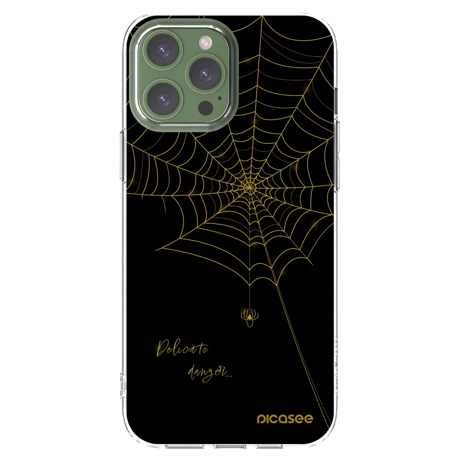 Picasee husă transparentă din silicon pentru Apple iPhone 13 Pro Max - Delicate danger