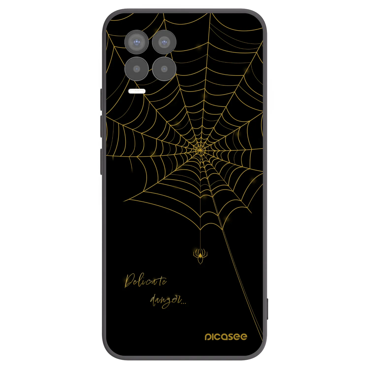 Picasee husă neagră din silicon pentru Realme 8 Pro - Delicate danger