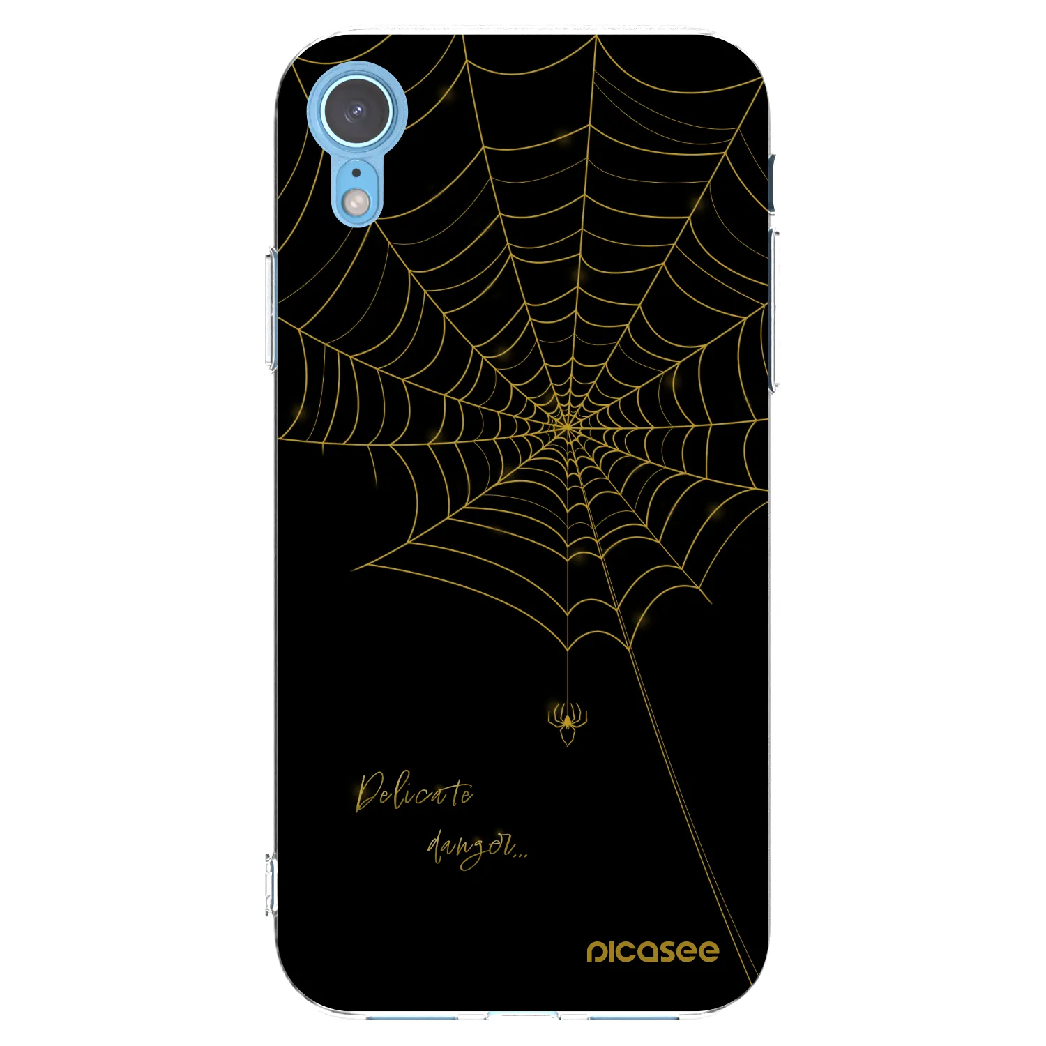 Picasee husă transparentă din silicon pentru Apple iPhone XR - Delicate danger