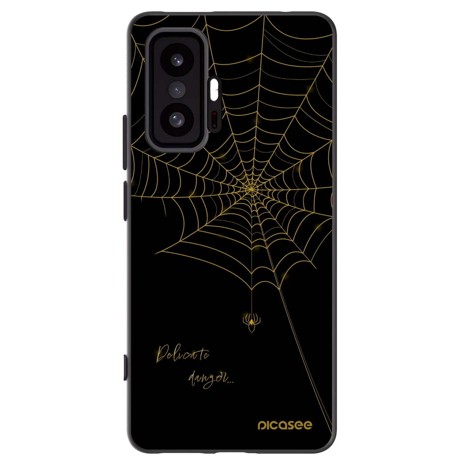 Picasee husă neagră din silicon pentru Xiaomi 11T - Delicate danger