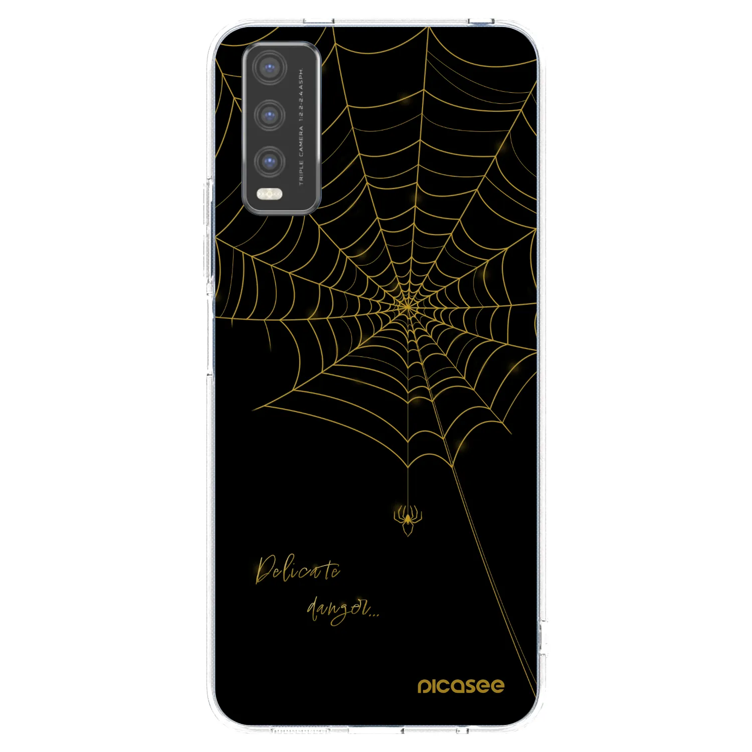 Picasee husă transparentă din silicon pentru Vivo Y20s - Delicate danger