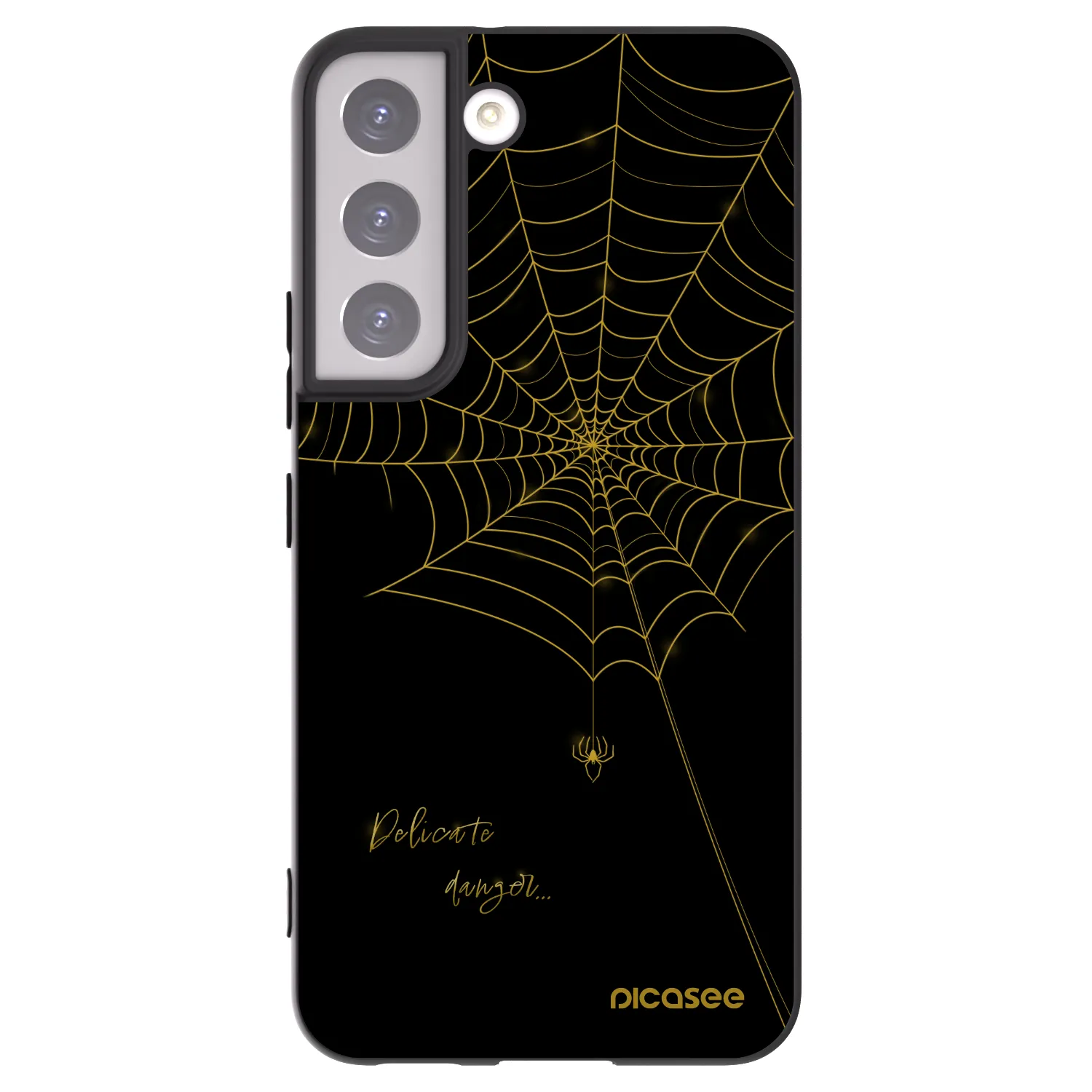 Picasee husă neagră din silicon pentru Samsung Galaxy S22 5G - Delicate danger