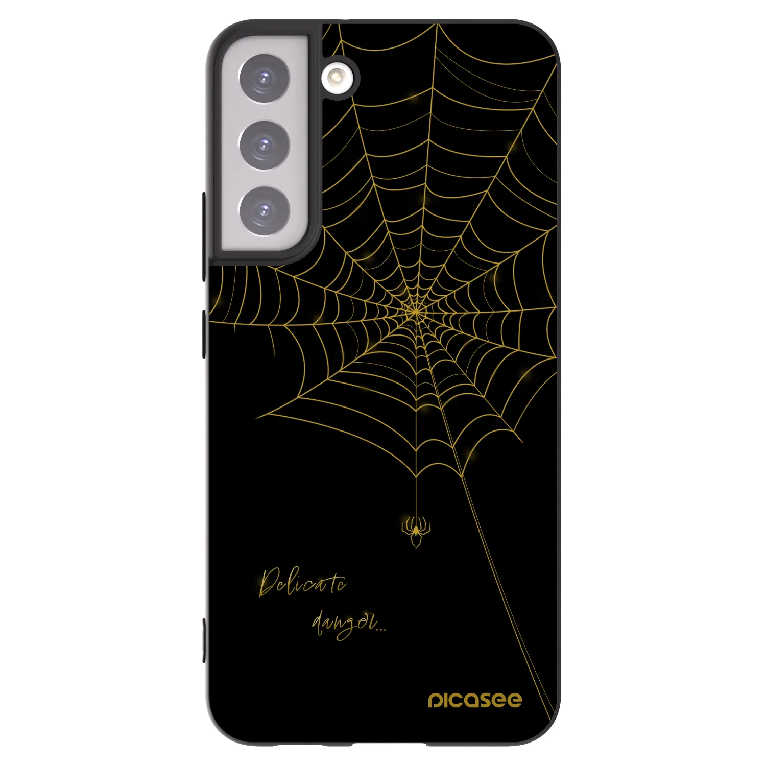 Picasee husă neagră din silicon pentru Samsung Galaxy S22+ 5G - Delicate danger
