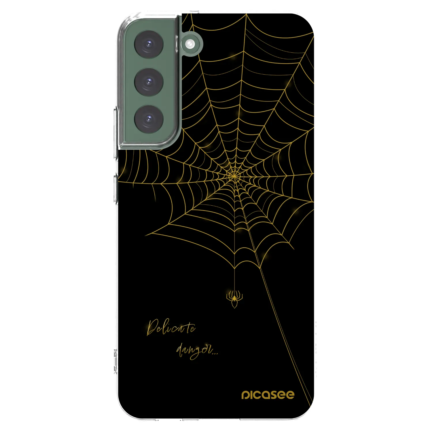 Picasee husă transparentă din silicon pentru Samsung Galaxy S22+ 5G - Delicate danger
