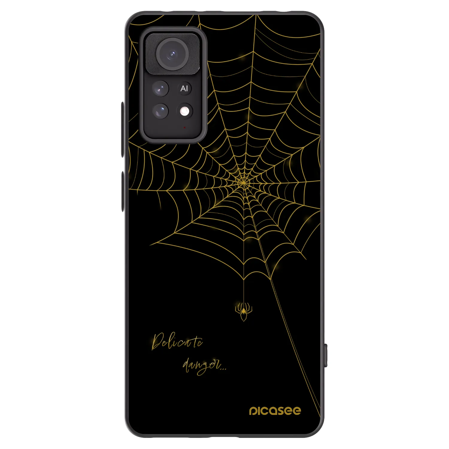 Picasee husă neagră din silicon pentru Xiaomi Redmi Note 11 Pro 5G - Delicate danger