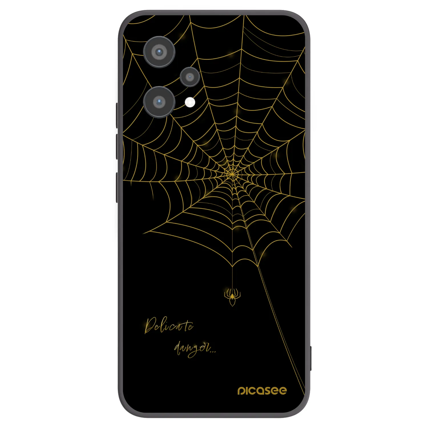 Picasee husă neagră din silicon pentru Realme 9 Pro 5G - Delicate danger
