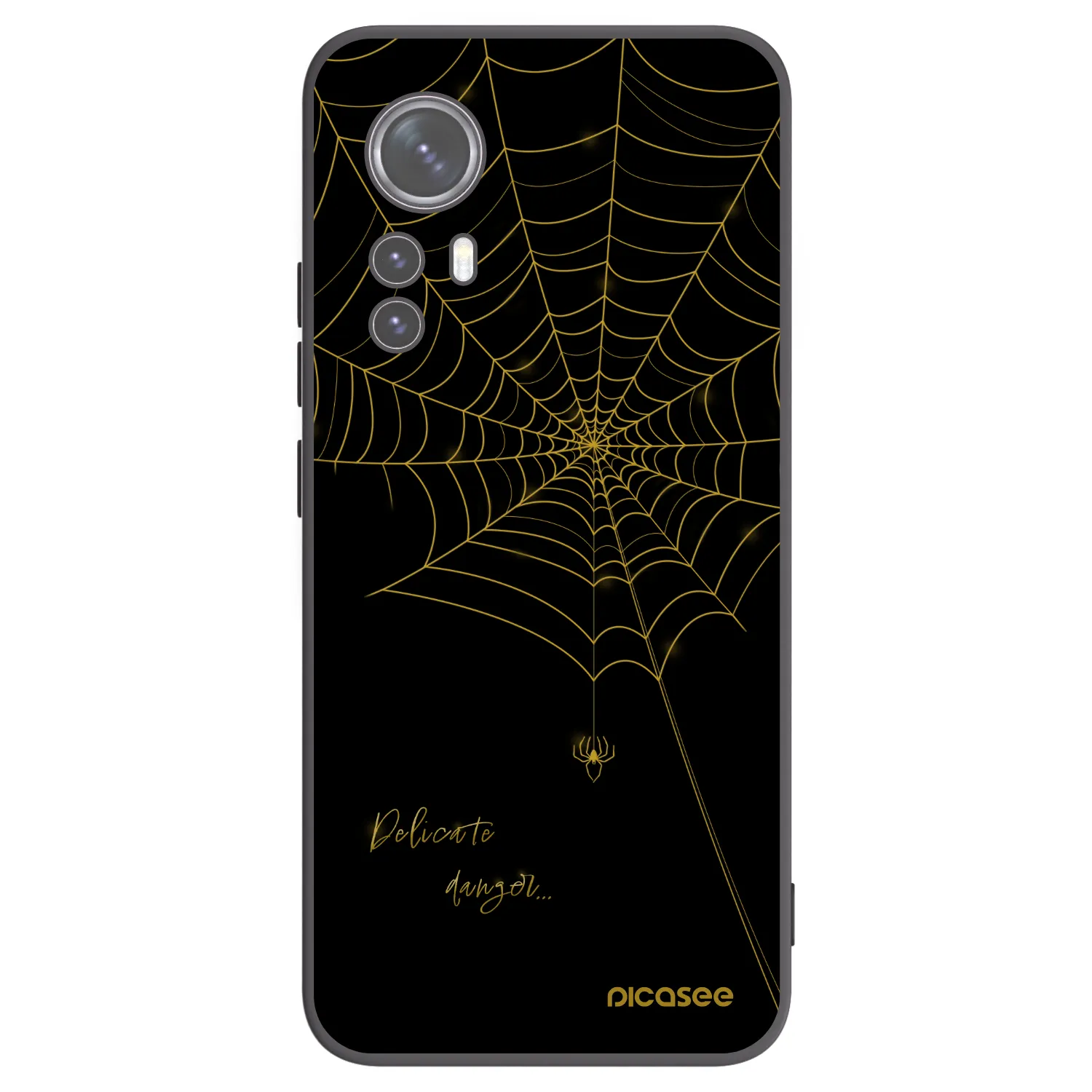 Picasee husă neagră din silicon pentru Xiaomi 12 - Delicate danger