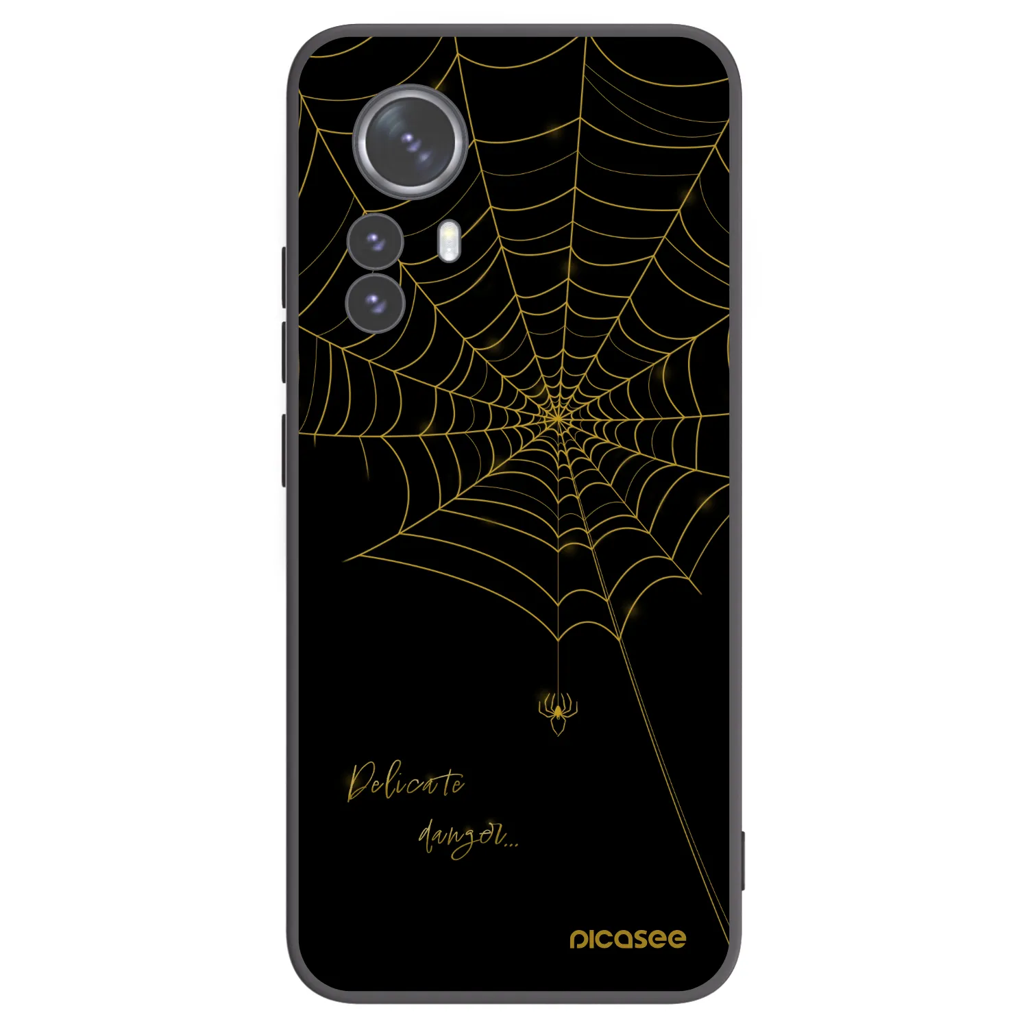 Picasee husă neagră din silicon pentru Xiaomi 12 Pro - Delicate danger