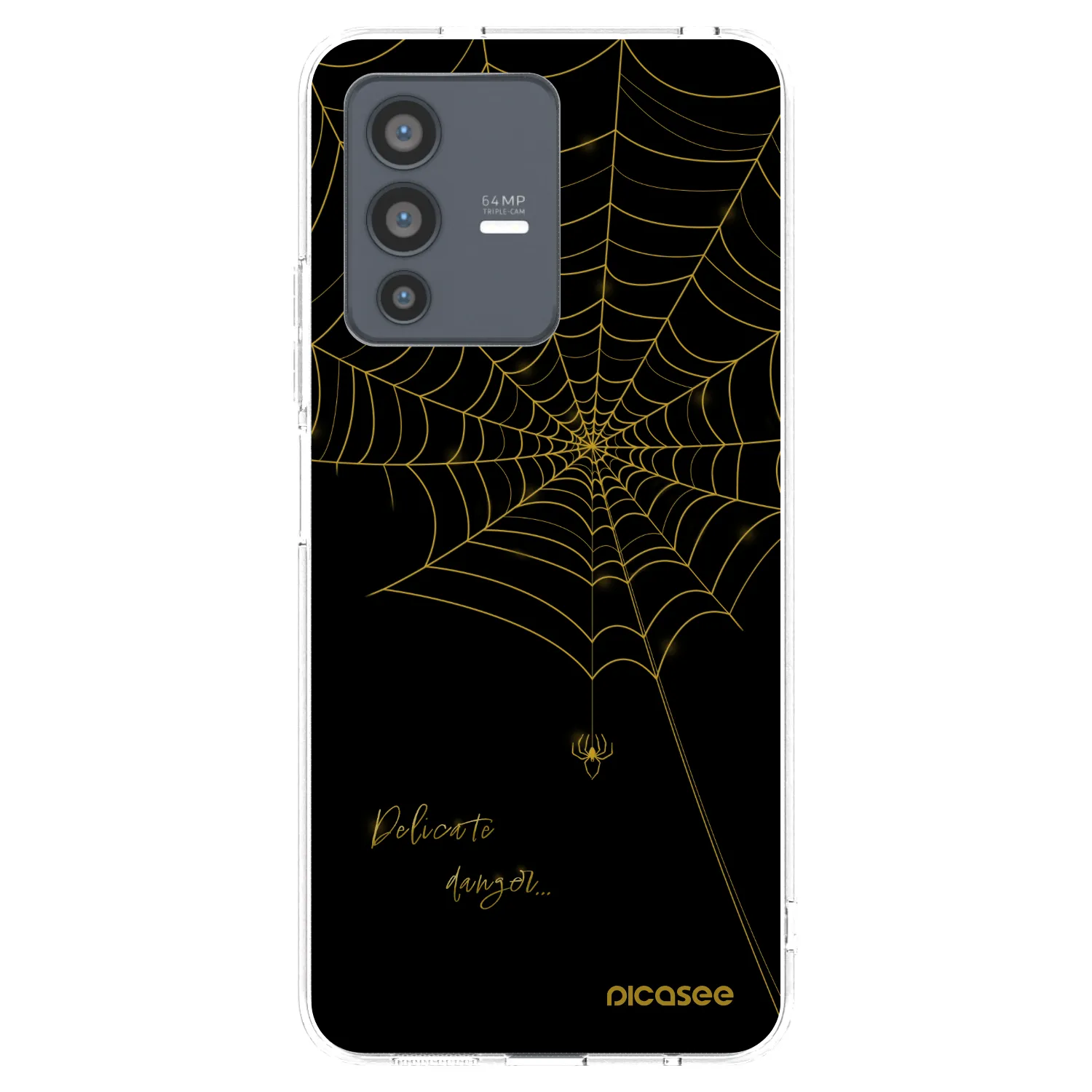 Picasee husă transparentă din silicon pentru Vivo V23 5G - Delicate danger