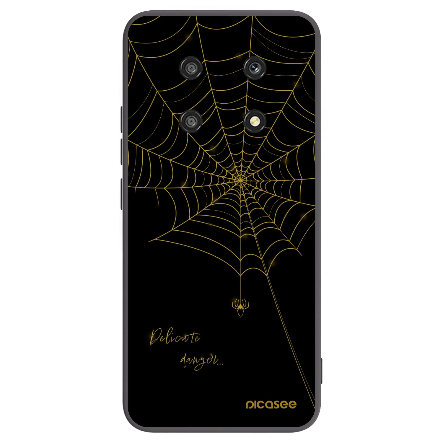 Picasee husă neagră din silicon pentru Honor Magic4 Lite 5G - Delicate danger
