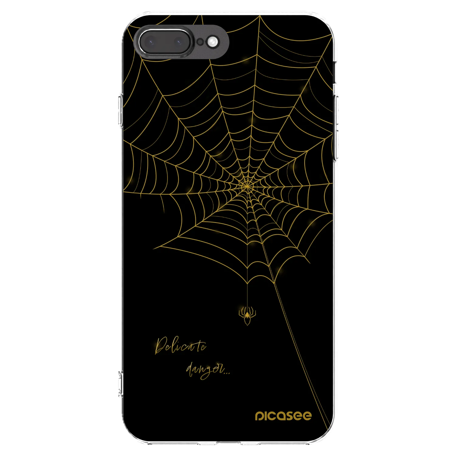 Picasee husă transparentă din silicon pentru Apple iPhone 8 Plus - Delicate danger
