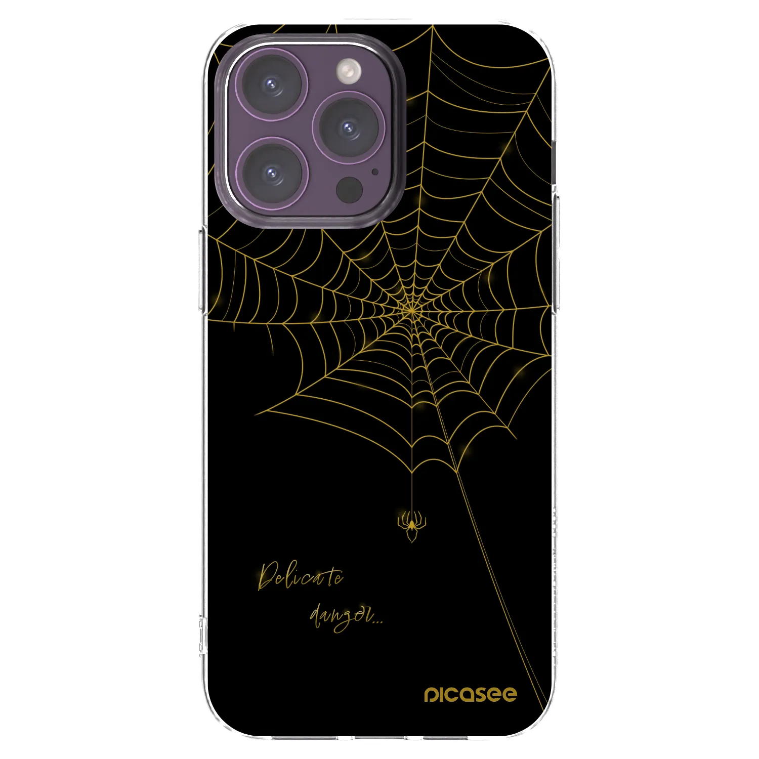 Picasee husă transparentă din silicon pentru Apple iPhone 14 Pro Max - Delicate danger