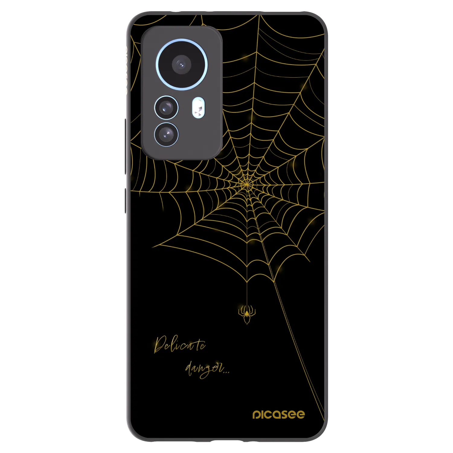 Picasee husă neagră din silicon pentru Xiaomi 12T Pro - Delicate danger