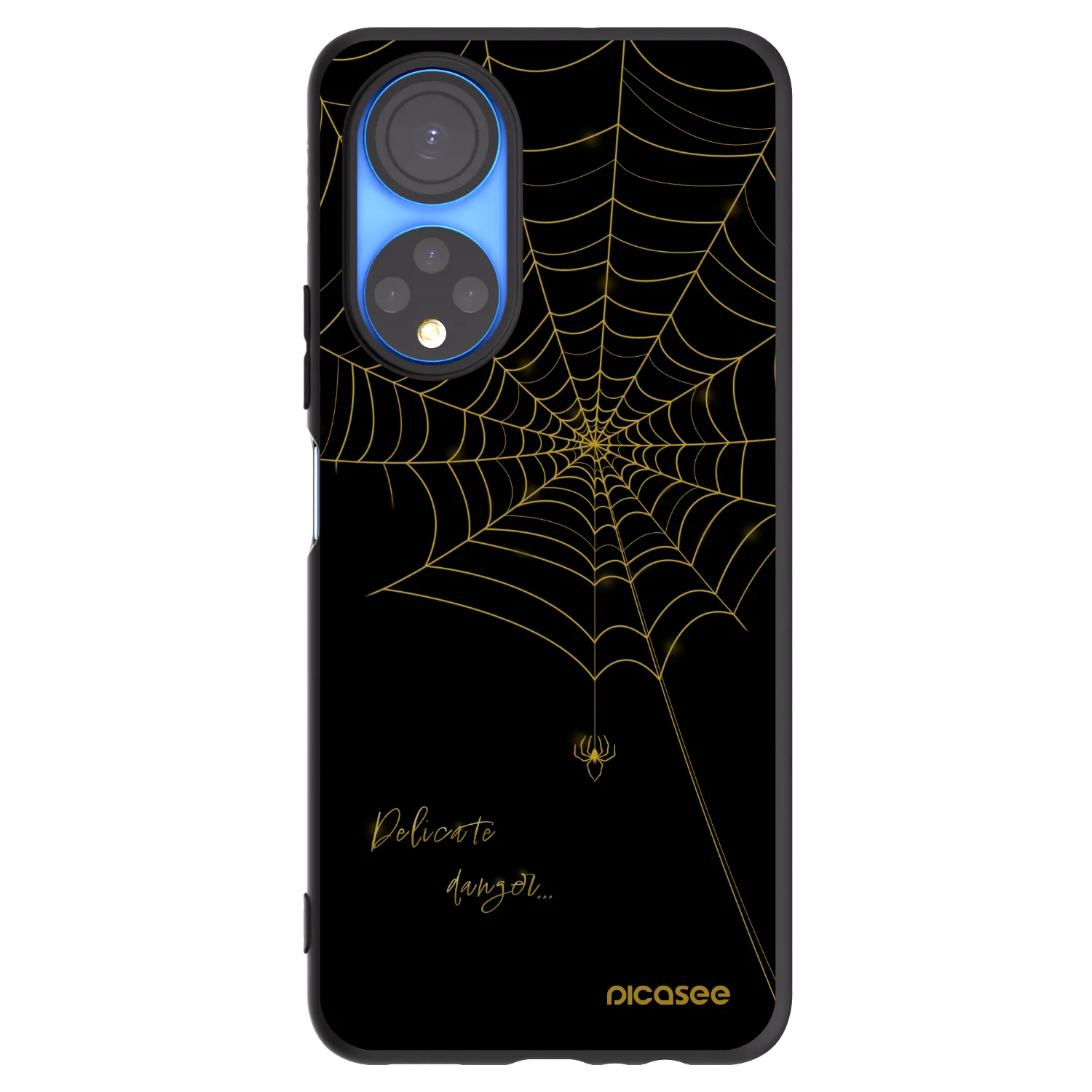 Picasee husă neagră din silicon pentru Honor X7 - Delicate danger