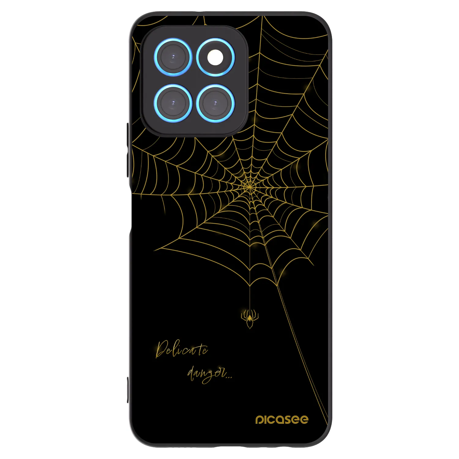 Picasee husă neagră din silicon pentru Honor X6 - Delicate danger