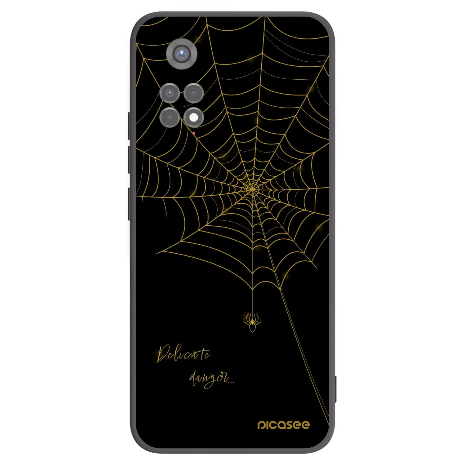 Picasee husă neagră din silicon pentru Xiaomi Redmi Note 11S 5G - Delicate danger