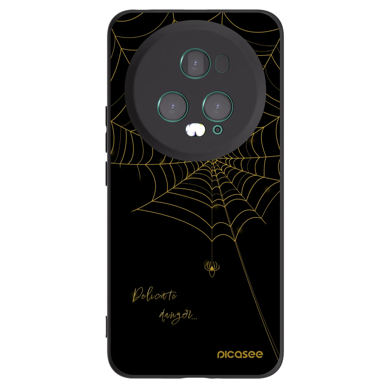 Picasee husă neagră din silicon pentru Honor Magic5 Pro - Delicate danger