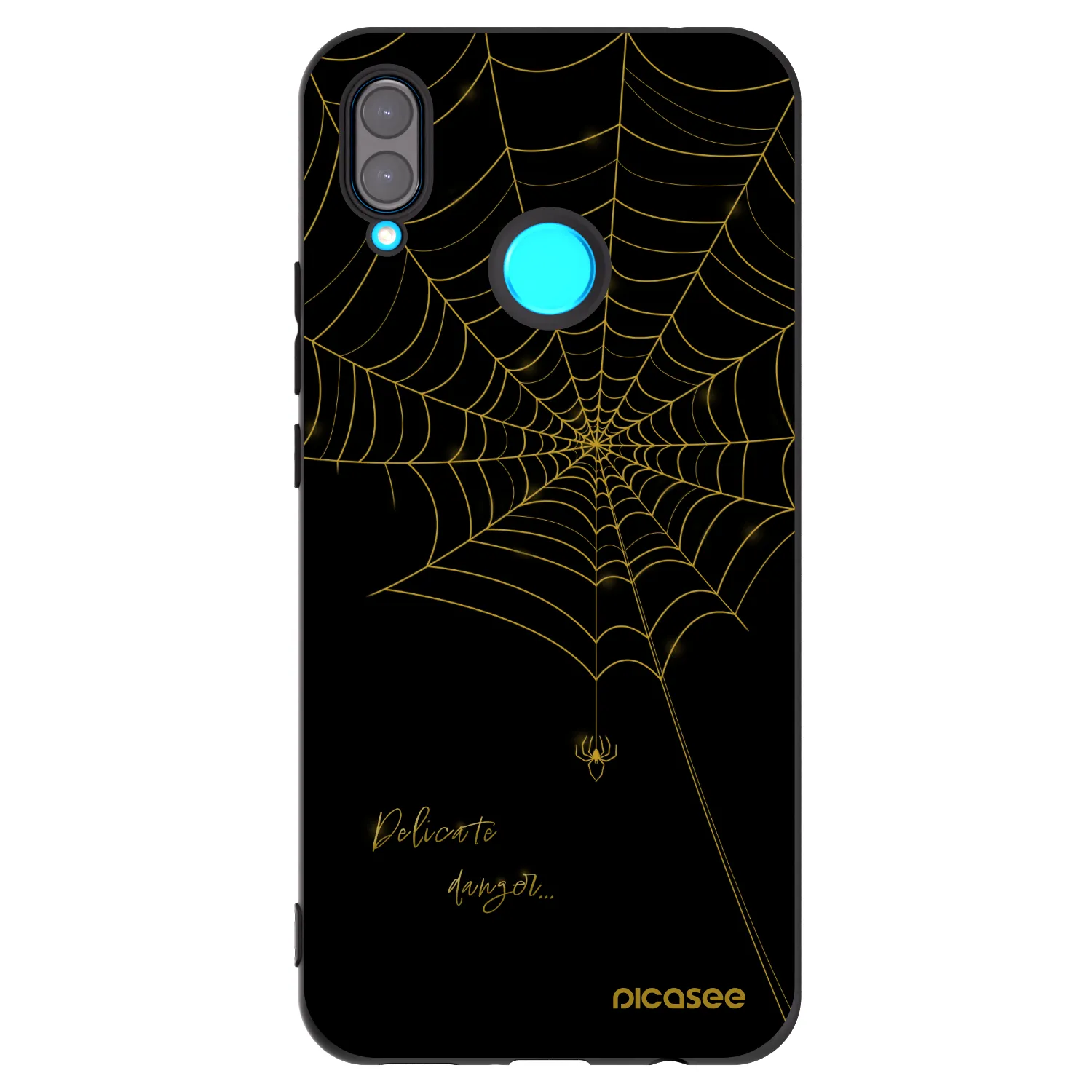 Picasee husă neagră din silicon pentru Huawei Nova 3i - Delicate danger