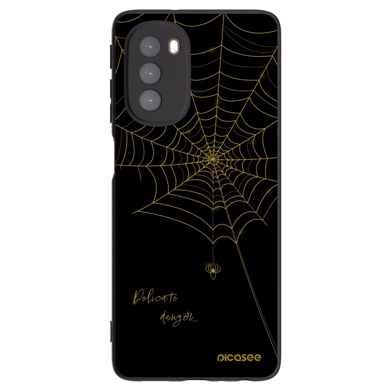 Picasee husă neagră din silicon pentru Motorola Moto G51 - Delicate danger
