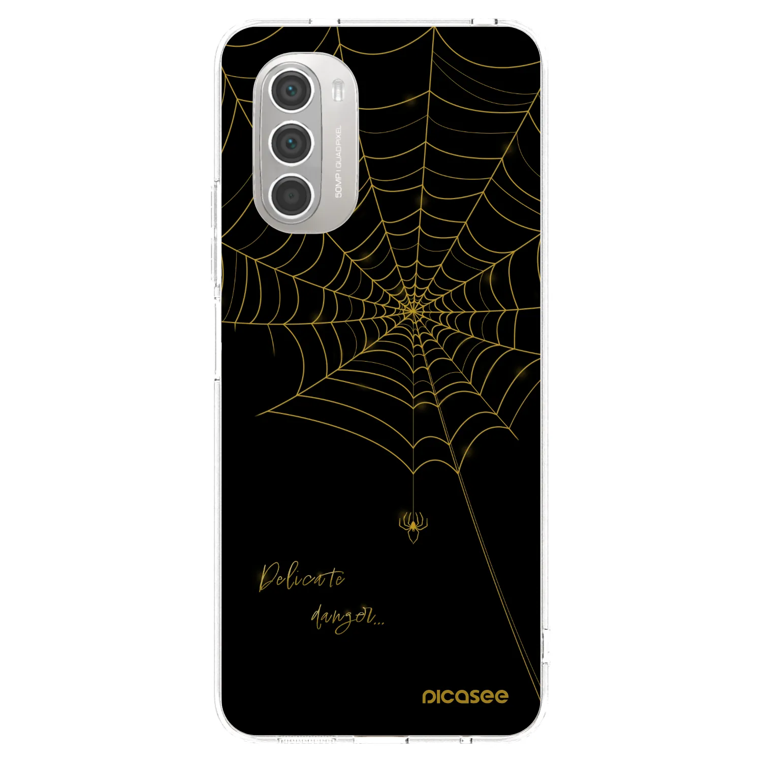 Picasee husă transparentă din silicon pentru Motorola Moto G51 - Delicate danger