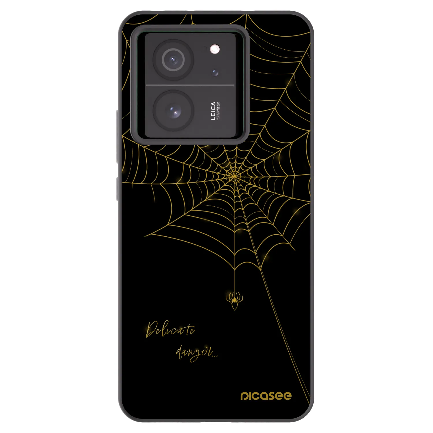 Picasee husă neagră din silicon pentru Xiaomi 13T - Delicate danger