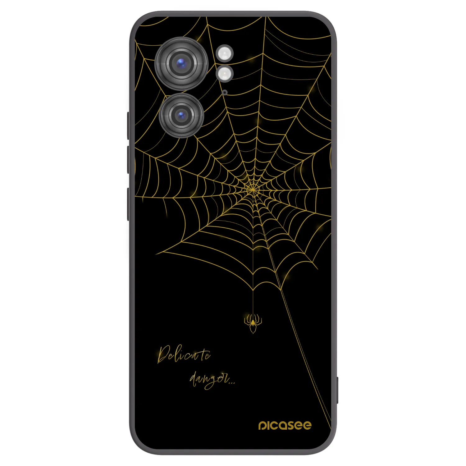 Picasee husă neagră din silicon pentru Motorola Edge 40 - Delicate danger
