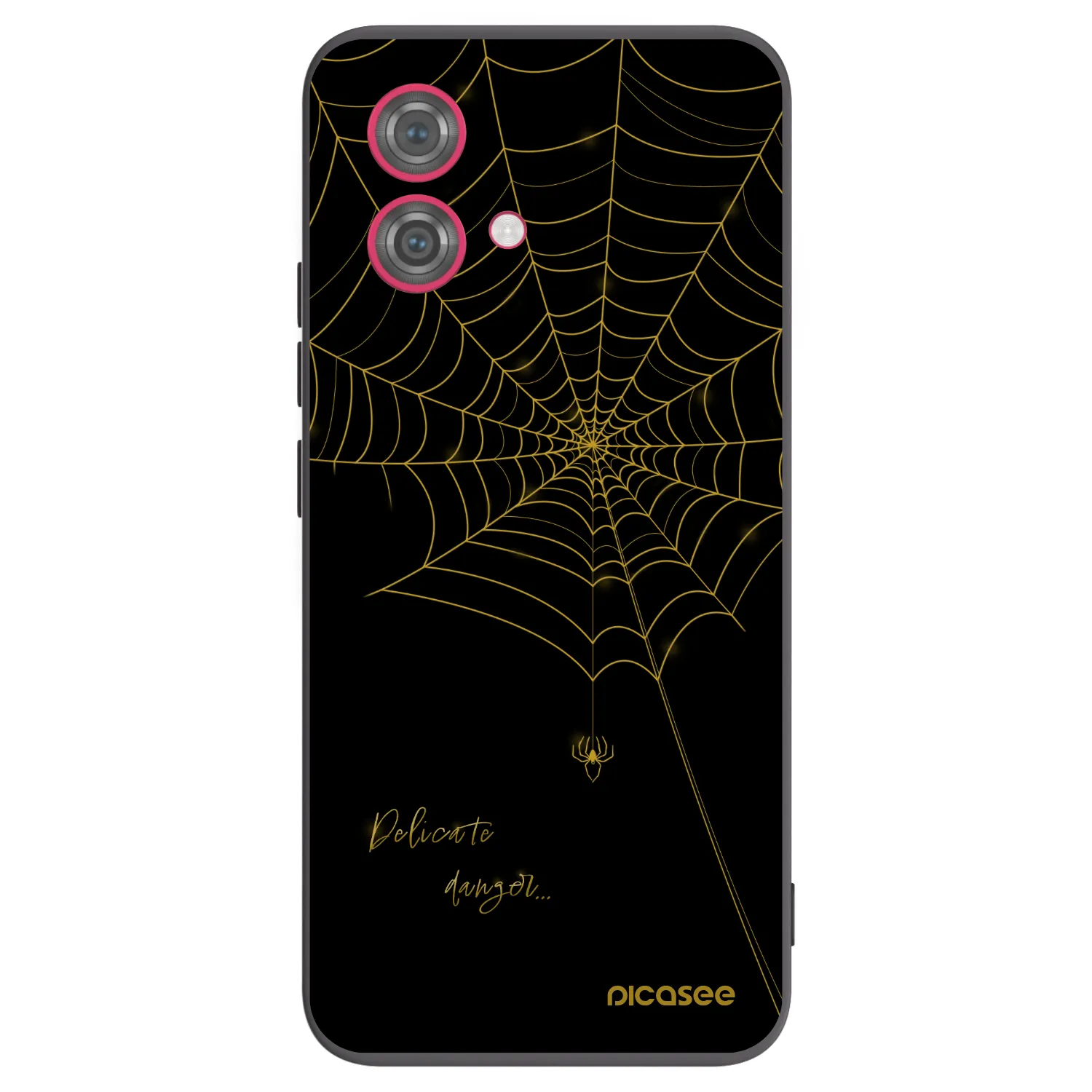 Picasee husă neagră din silicon pentru Motorola Moto G84 5G - Delicate danger